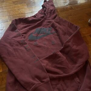 Nike Burgundy Hoodie
